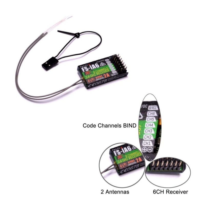 Flysky FS-IA6 Receiver 6CH Dua - Drone Racing Receiver review and price