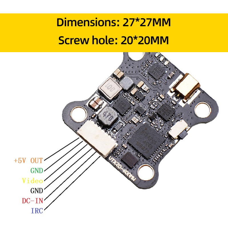 JHEMCU VTX20-600 5.8G 40CH FPV - Drone Racing Transmitter review and price