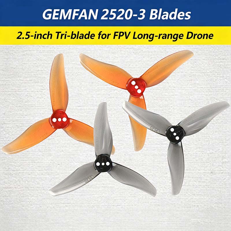 Gemfan Hurricane 2520-3 2.5-in - Drone Racing Propeller review and price